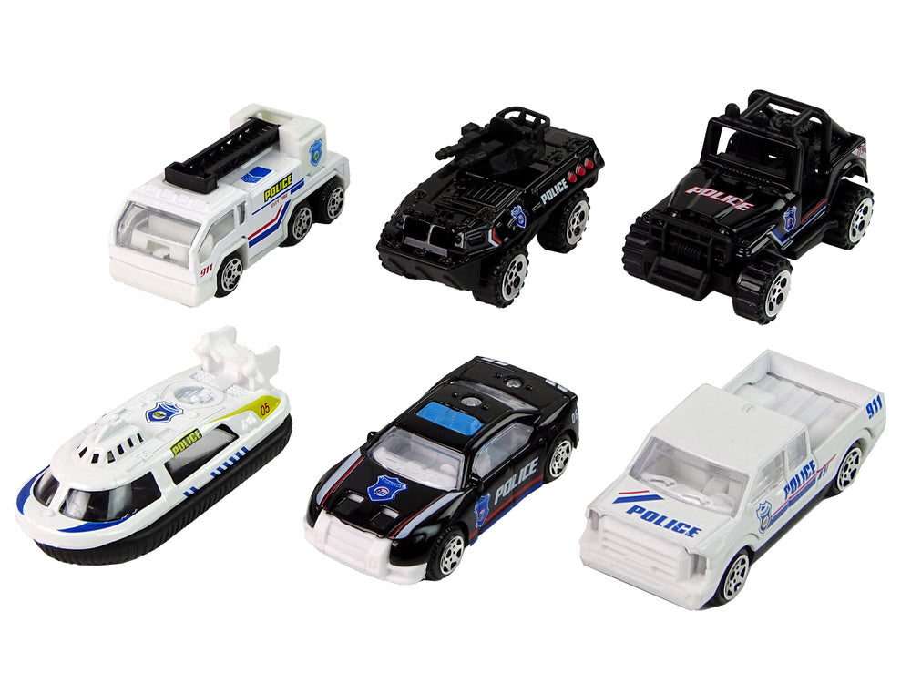 Set policijskih vozla za igru Resorak 1:64 - 6u1