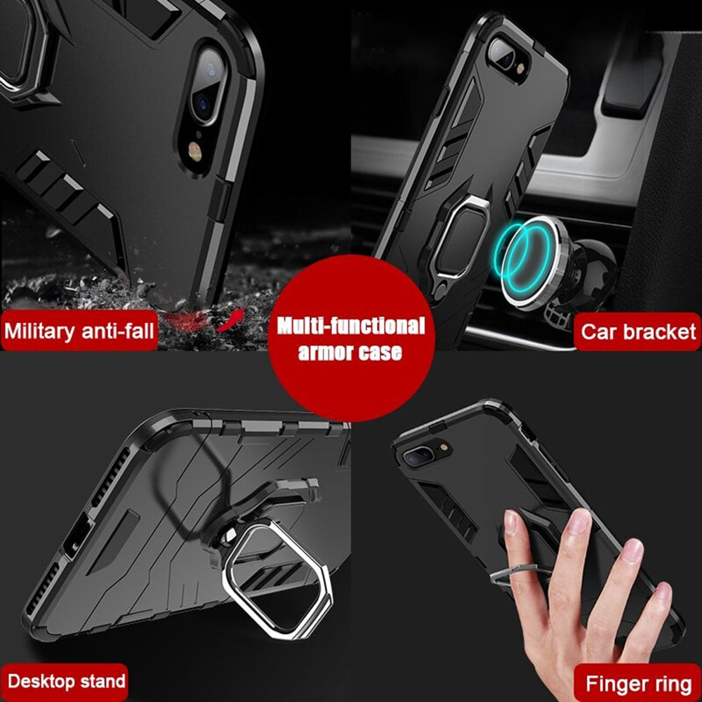 Techsuit - Silicone Shield zaštitna maska za iPhone 7 Plus / 8 Plus - crna