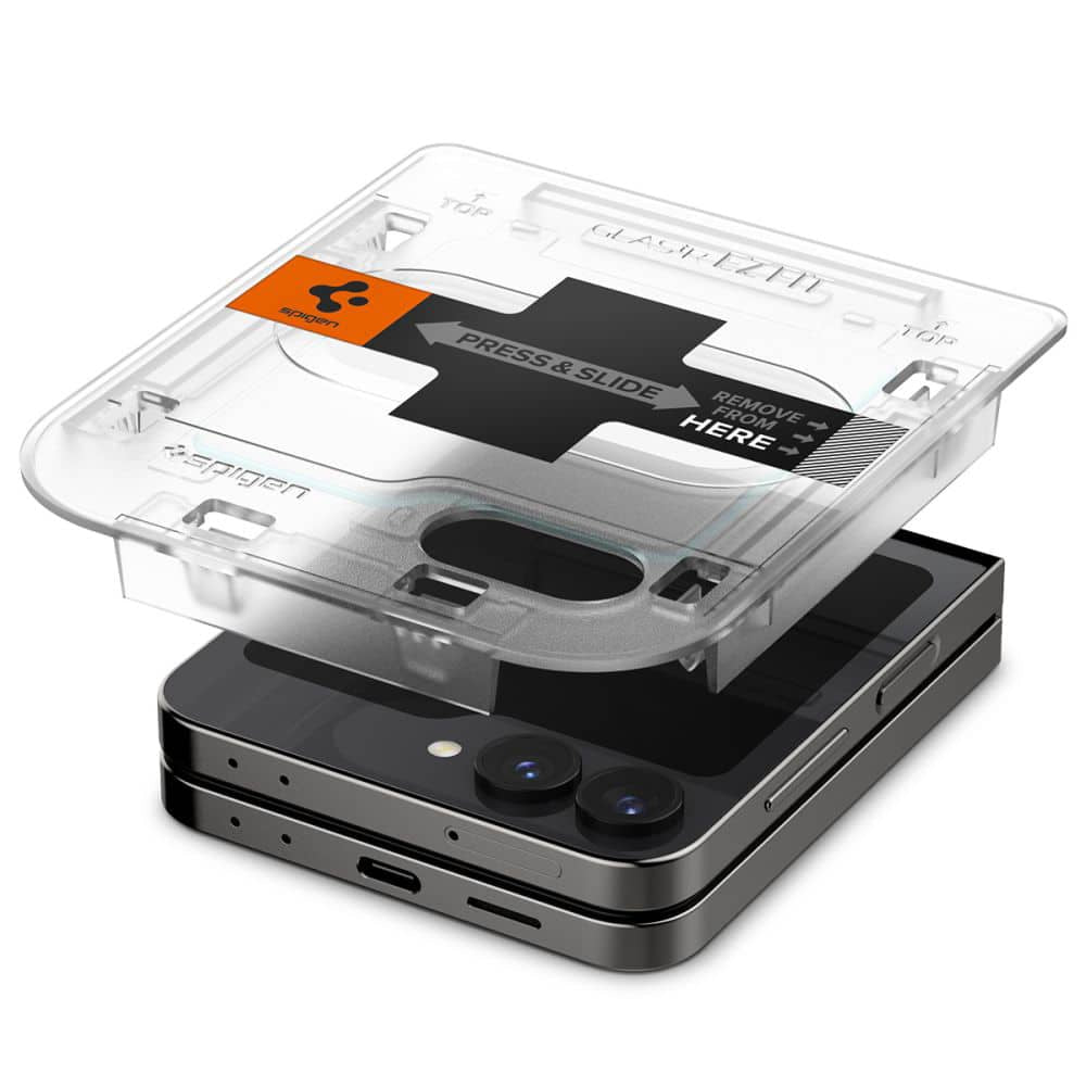 Spigen - Glas.tR EZ-FIT (2 ks) tvrzené sklo AGL07972 pro Samsung Galaxy Z Flip6 - transparentní