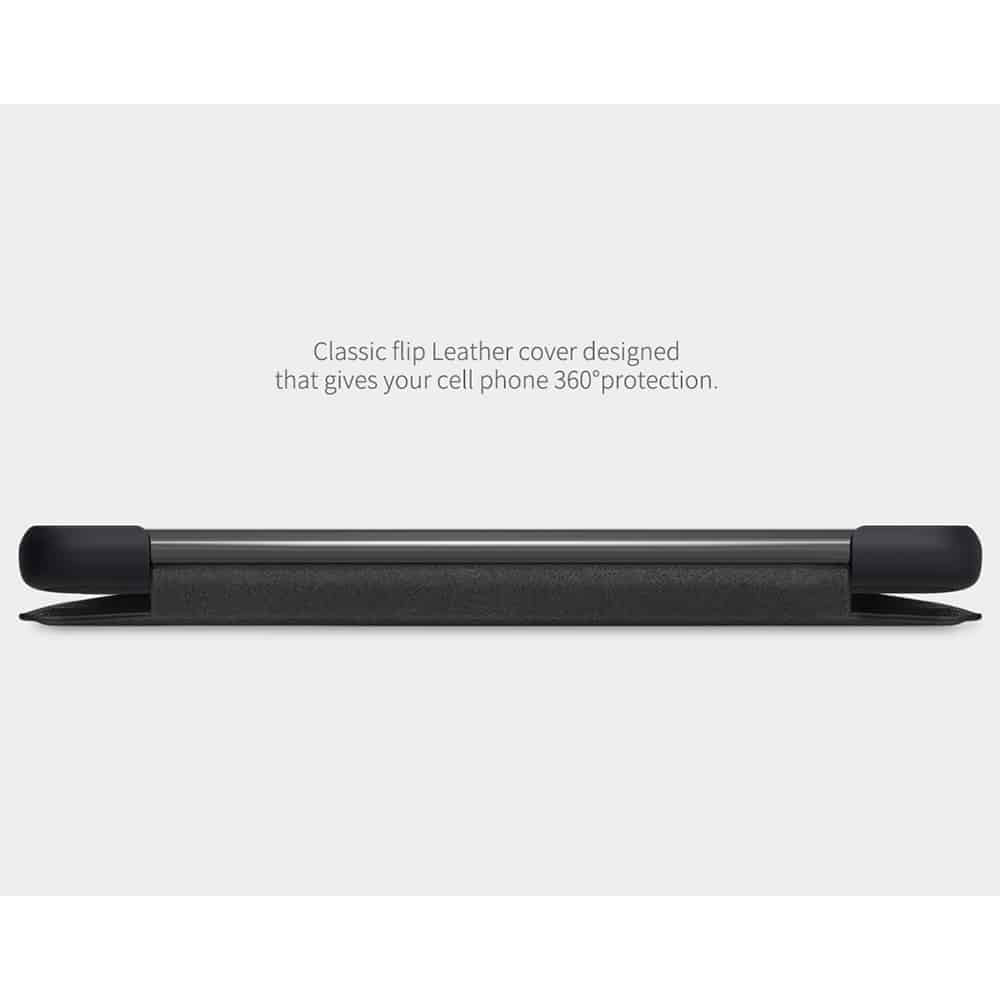Nillkin - Qin Leather Case - Xiaomi Poco X3 / Poco X3 NFC / Poco X3 Pro - černá