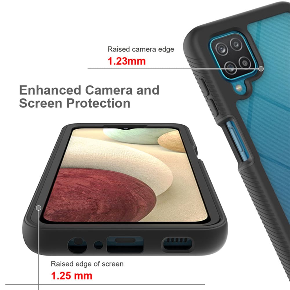 Techsuit – Defense360 Pro + Ochranné sklo – Samsung Galaxy A12 - černá