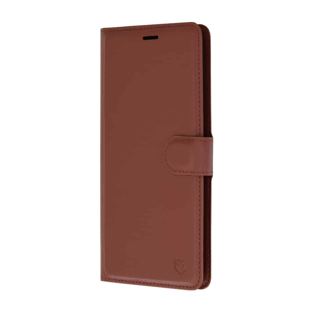 Techsuit Leather Folio preklopna maska za Honor 200 Lite – smeđa