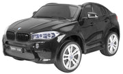 Licencirani auto na akumulator BMW X6M XXL - dvosjed - crni/lakirani