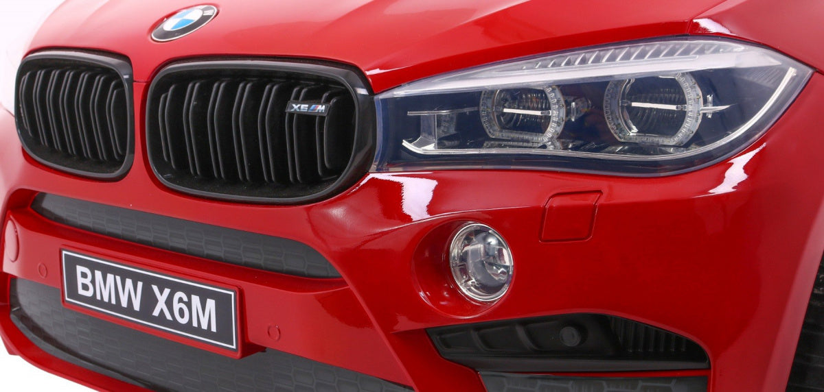 Licencirani auto na akumulator BMW X6M XXL - DVOSJED - crveni/lakirani