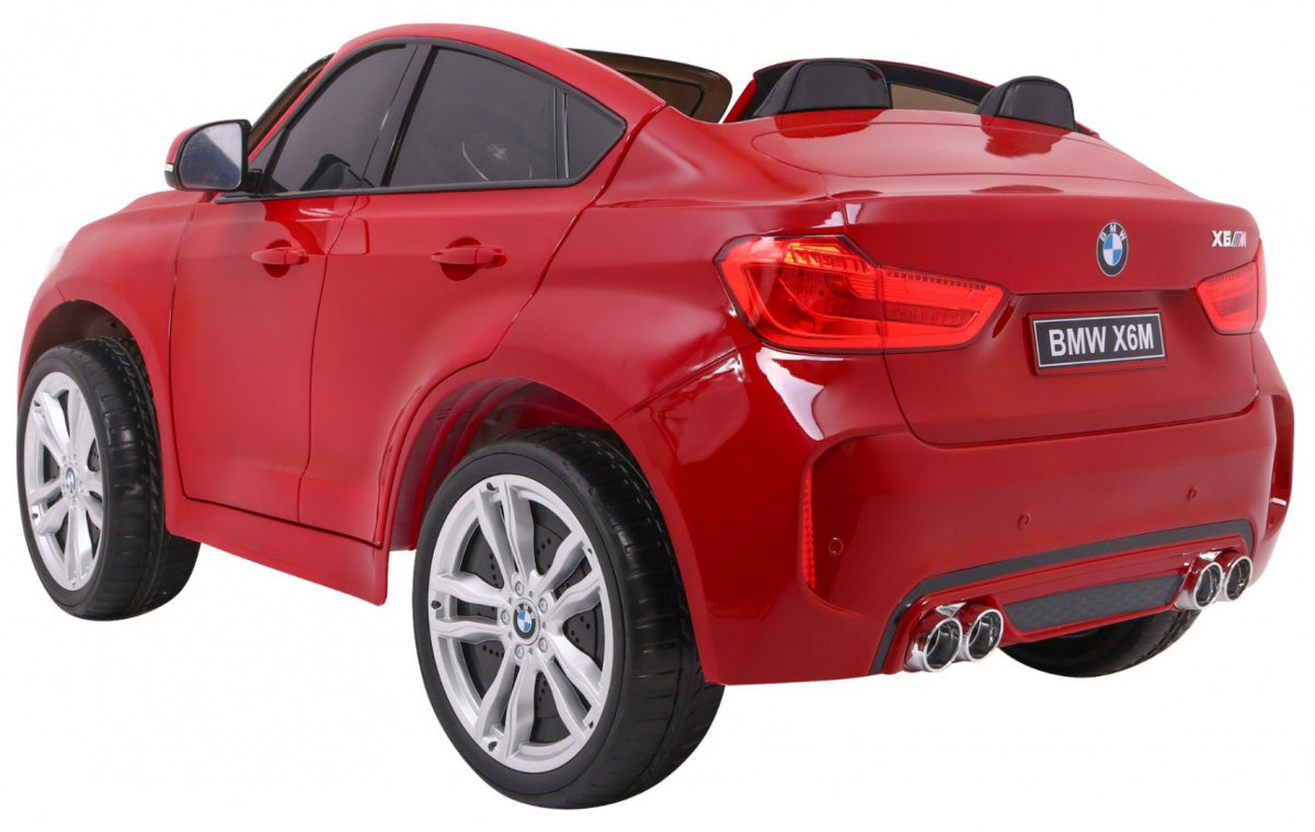 Licencirani auto na akumulator BMW X6M XXL - DVOSJED - crveni/lakirani