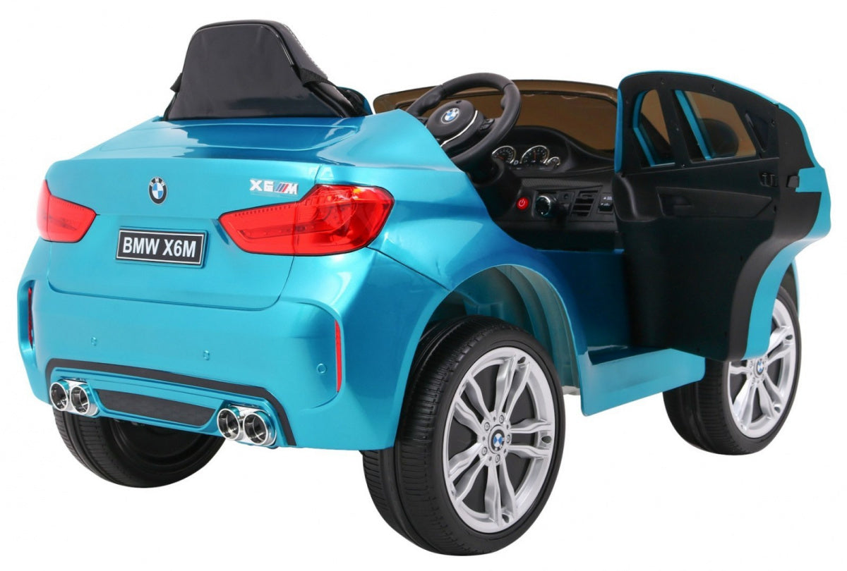 Licencirani auto na akumulator BMW X6M - plavi/lakirani