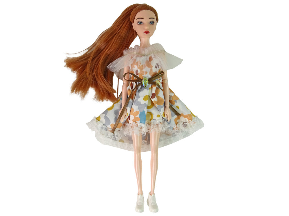 Lutka za igru Emily za modnu reviju sa torbom Lucky - 30 cm