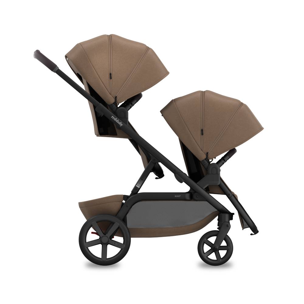 REDSBABY NUVO 2 Twin dječja kolica za blizance 2u1, Mocha