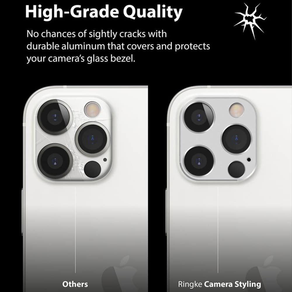 Ringke – Styling fotoaparátu pro iPhone 12 Pro Max – stříbrná barva