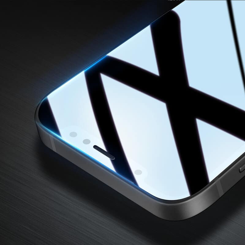 Mocolo - 3D zakřivené plně adhezivní sklo pro iPhone 12 / 12 Pro - černé