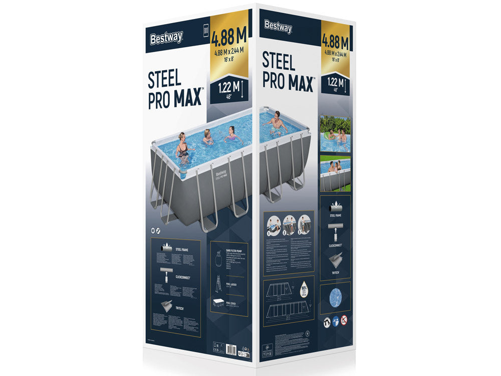 Bestway bazen 488x244x122cm set 9u1