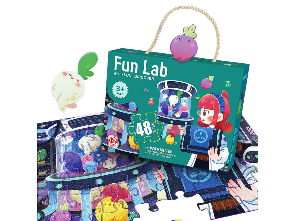 Puzzles For Kids Laboratory Jigsaw Puzzle 48 elements.