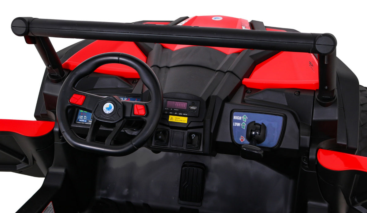 Buggy na akumulator UTV-MX - 4x4 - dvosjed - crveni