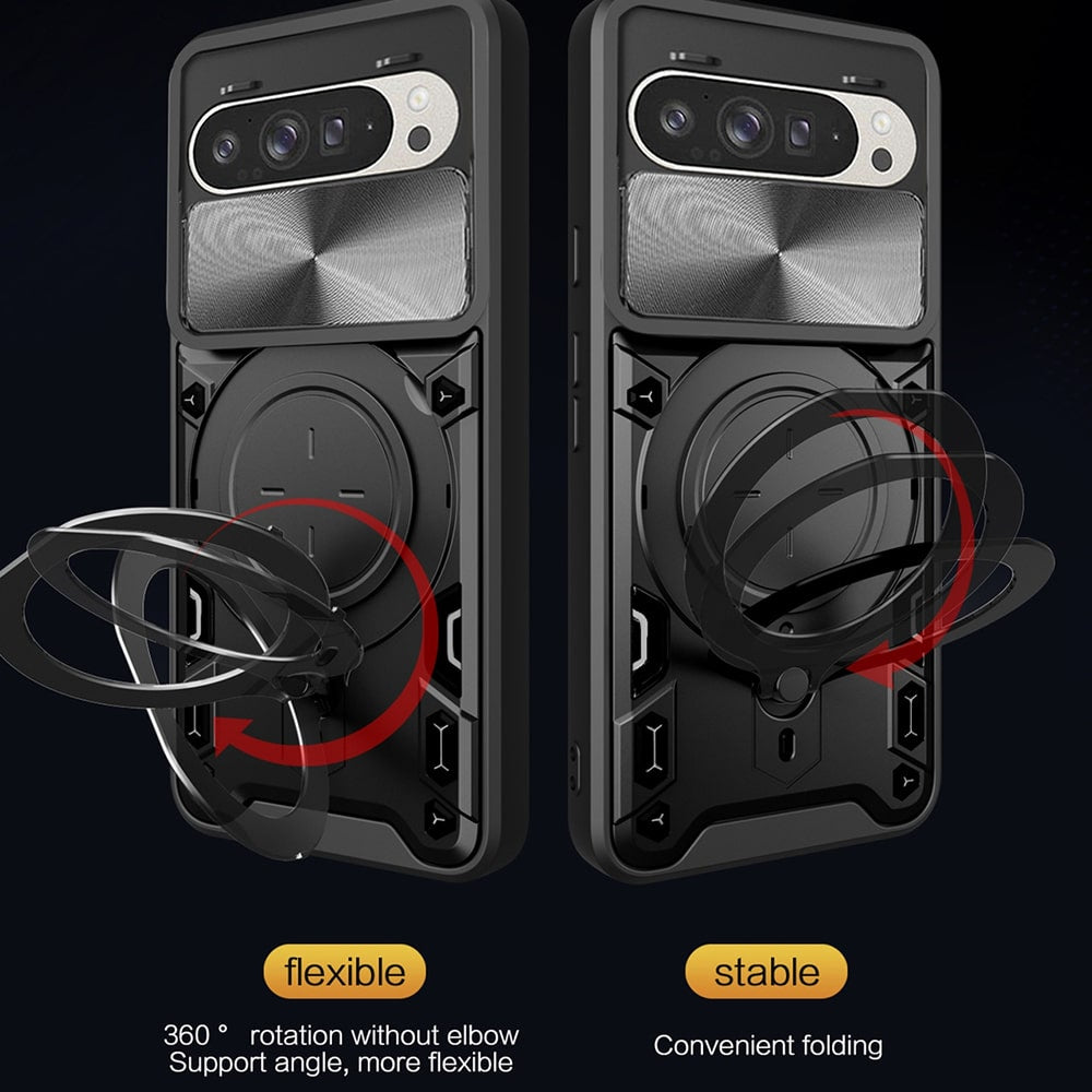 Techsuit - CamGuard Pro ochranný kryt pro Google Pixel 9 / 9 Pro - černý