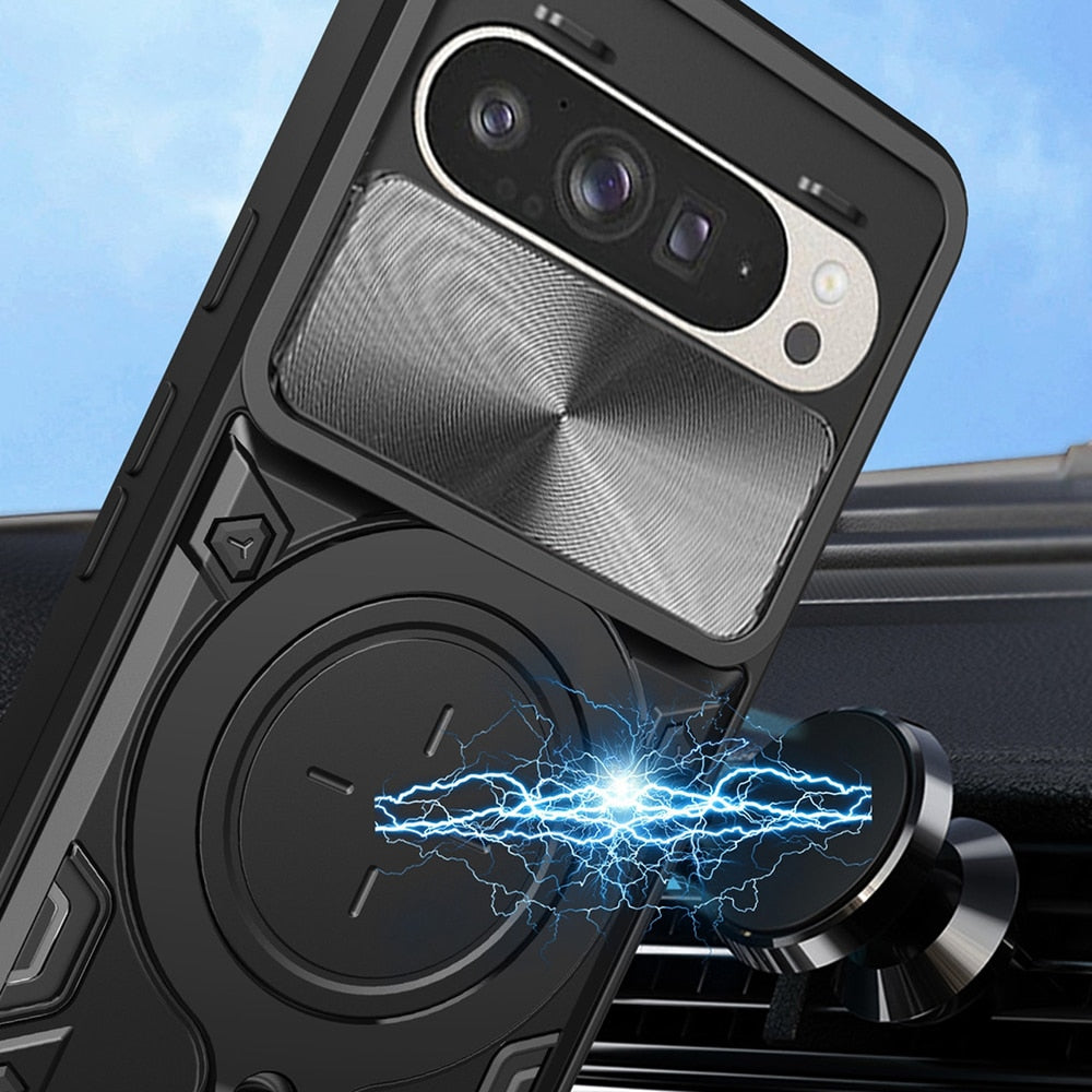 Techsuit - CamGuard Pro ochranný kryt pro Google Pixel 9 / 9 Pro - černý