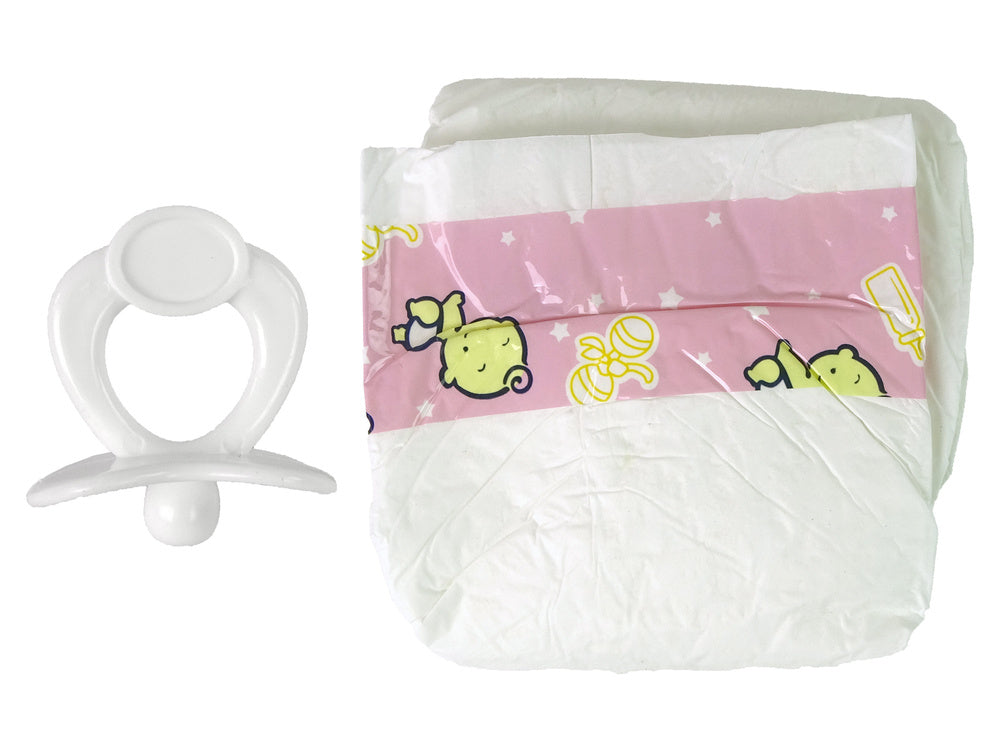 Baby Pacifier Bottle Nappies Play Set