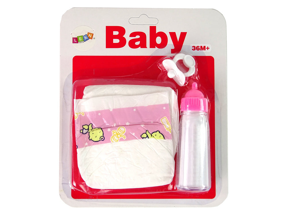Baby Pacifier Bottle Nappies Play Set