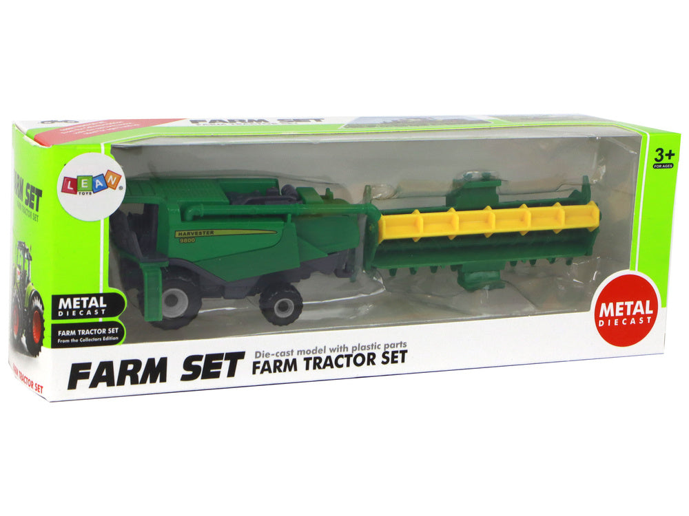 Agricultural Vehicle Combine Harvester Aluminum Green
