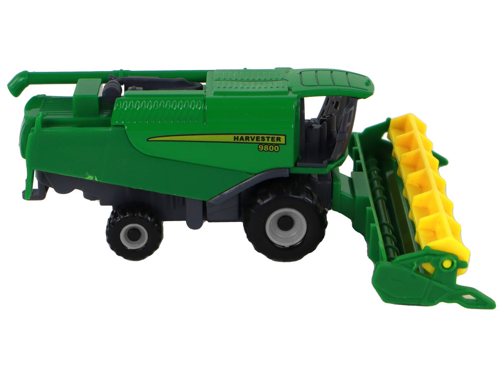 Agricultural Vehicle Combine Harvester Aluminum Green