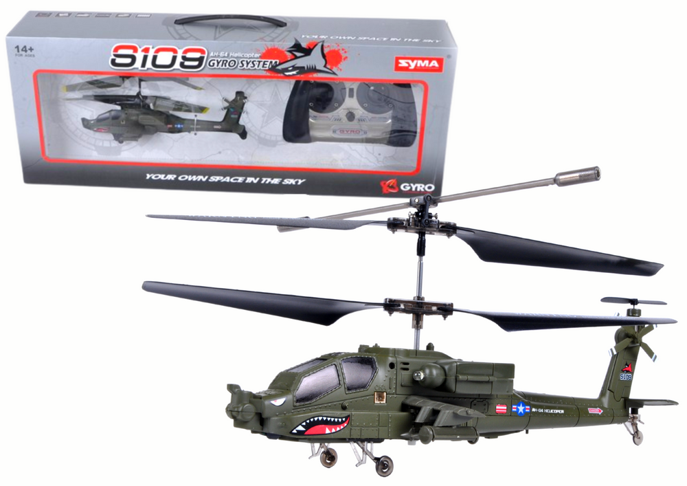 Helikopter na daljinsko upravljanje S109G SYMA  - zeleni