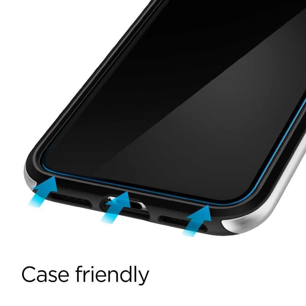 Spigen - Glas.TR Slim (2 kom) za iPhone X / XS / 11 PRO - crno