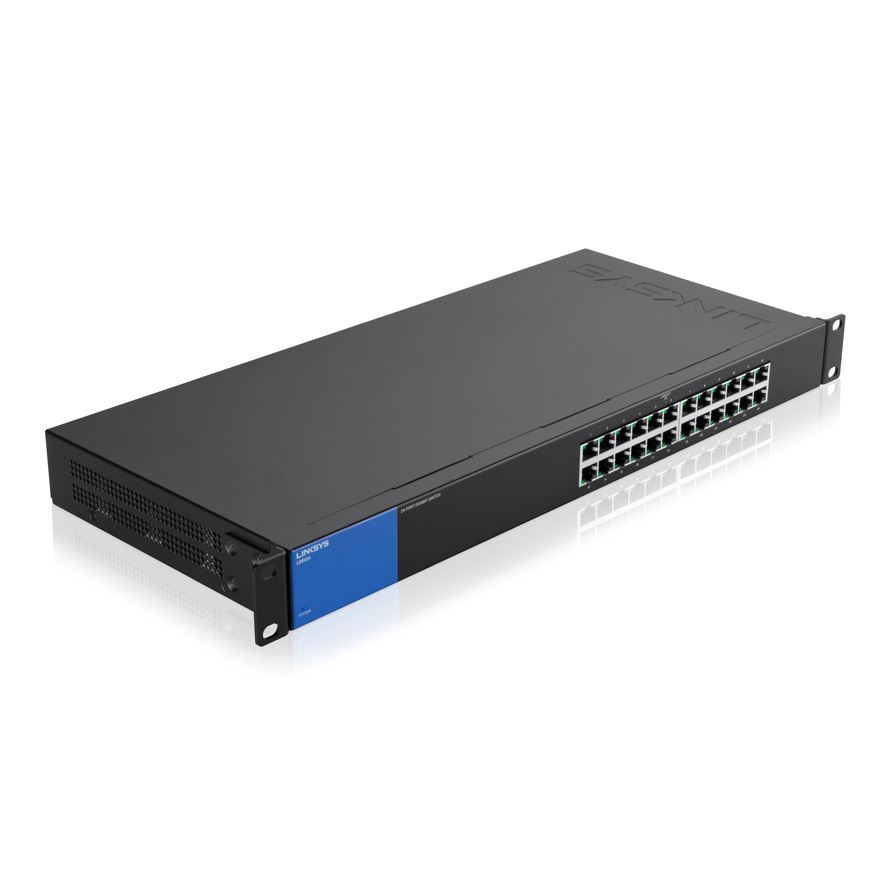 Linksys LGS124 Neupravljano L2 Gigabit Ethernet (10/100/1000) 1U Crno