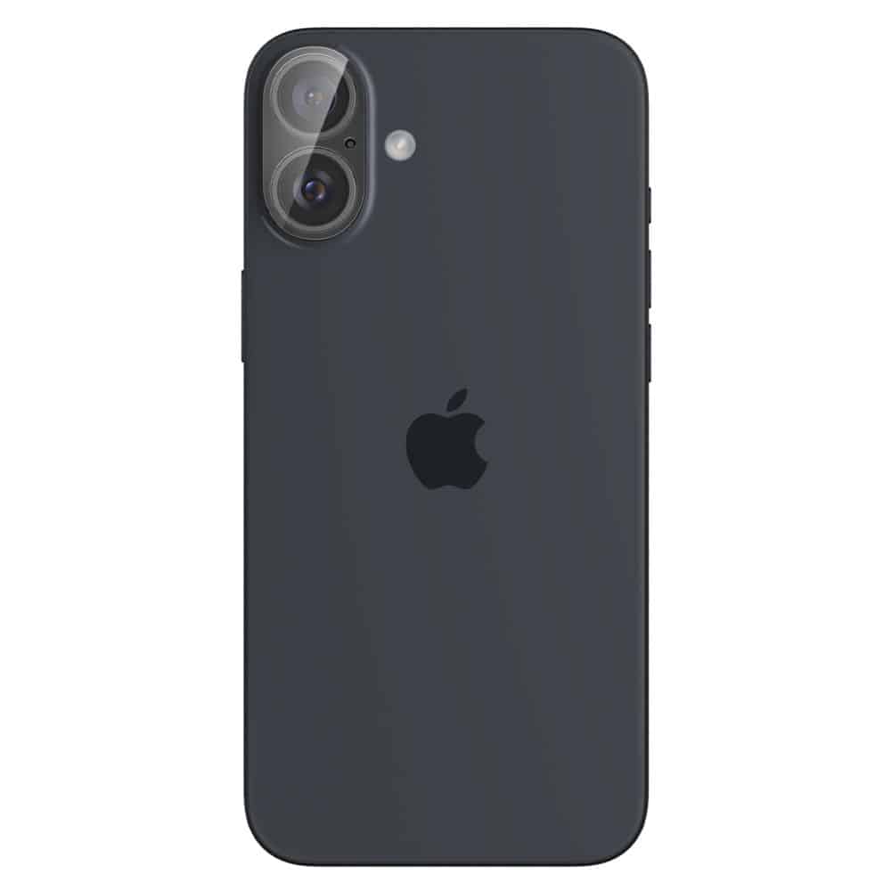 Spigen Glass tR Optik sklo na kameru 2 ks AGL07923 pro iPhone 16 / 16 Plus – Crystal Clear