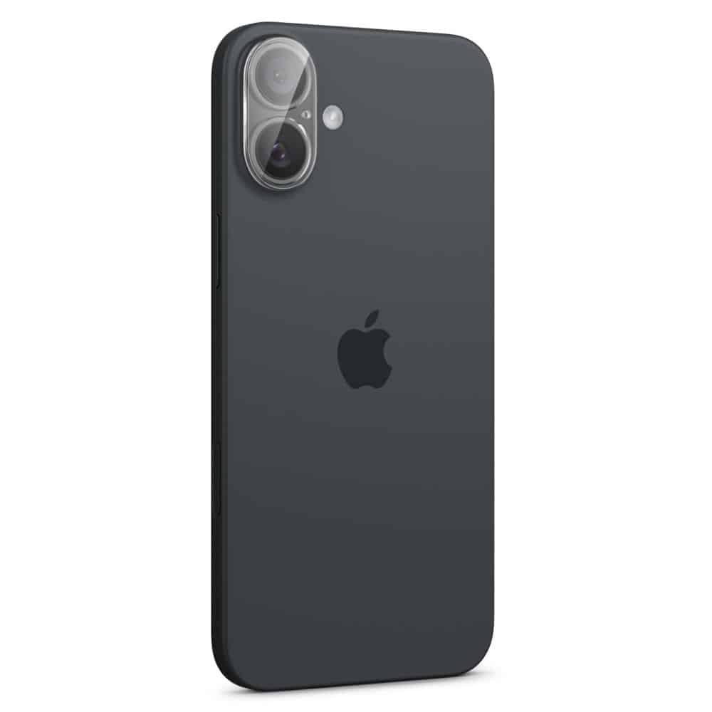 Spigen Glass tR Optik sklo na kameru 2 ks AGL07923 pro iPhone 16 / 16 Plus – Crystal Clear