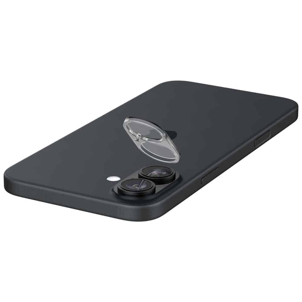 Spigen Glass tR Optik sklo na kameru 2 ks AGL07923 pro iPhone 16 / 16 Plus – Crystal Clear