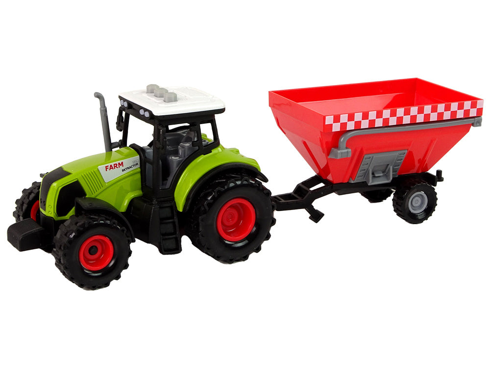 Tractor Farm Detachable Grain Trailer Sound Green
