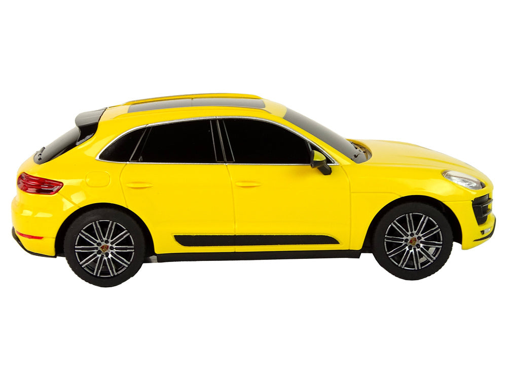 Licencirani auto na daljinsko upravljanje Porsche Macan Turbo 1:24 Rastar - žuti