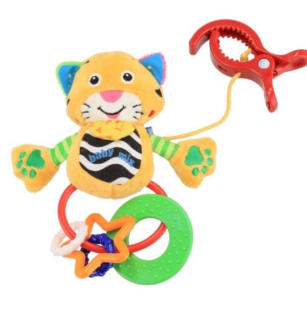 Baby Mix plišana zvečka tigar