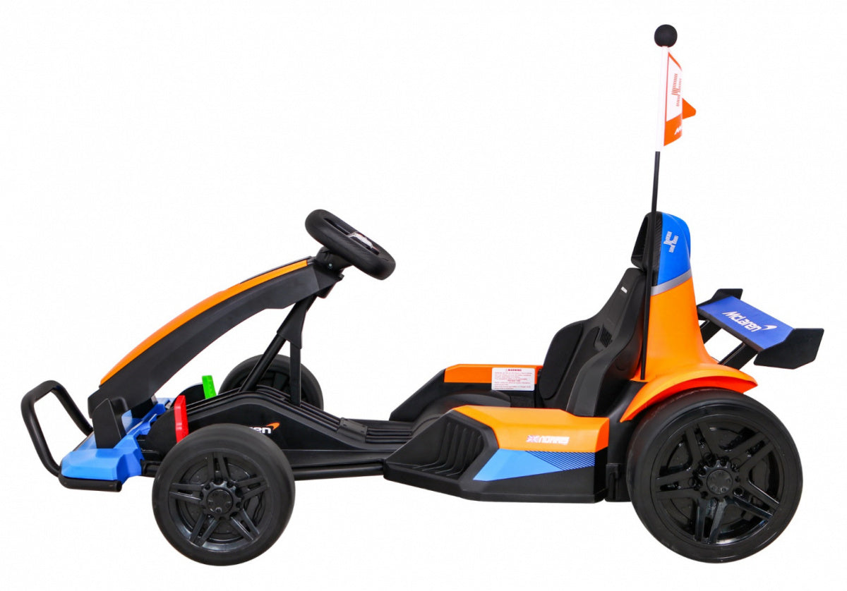 Licencirani Go-kart na akumulator McLaren Drift - narančasti