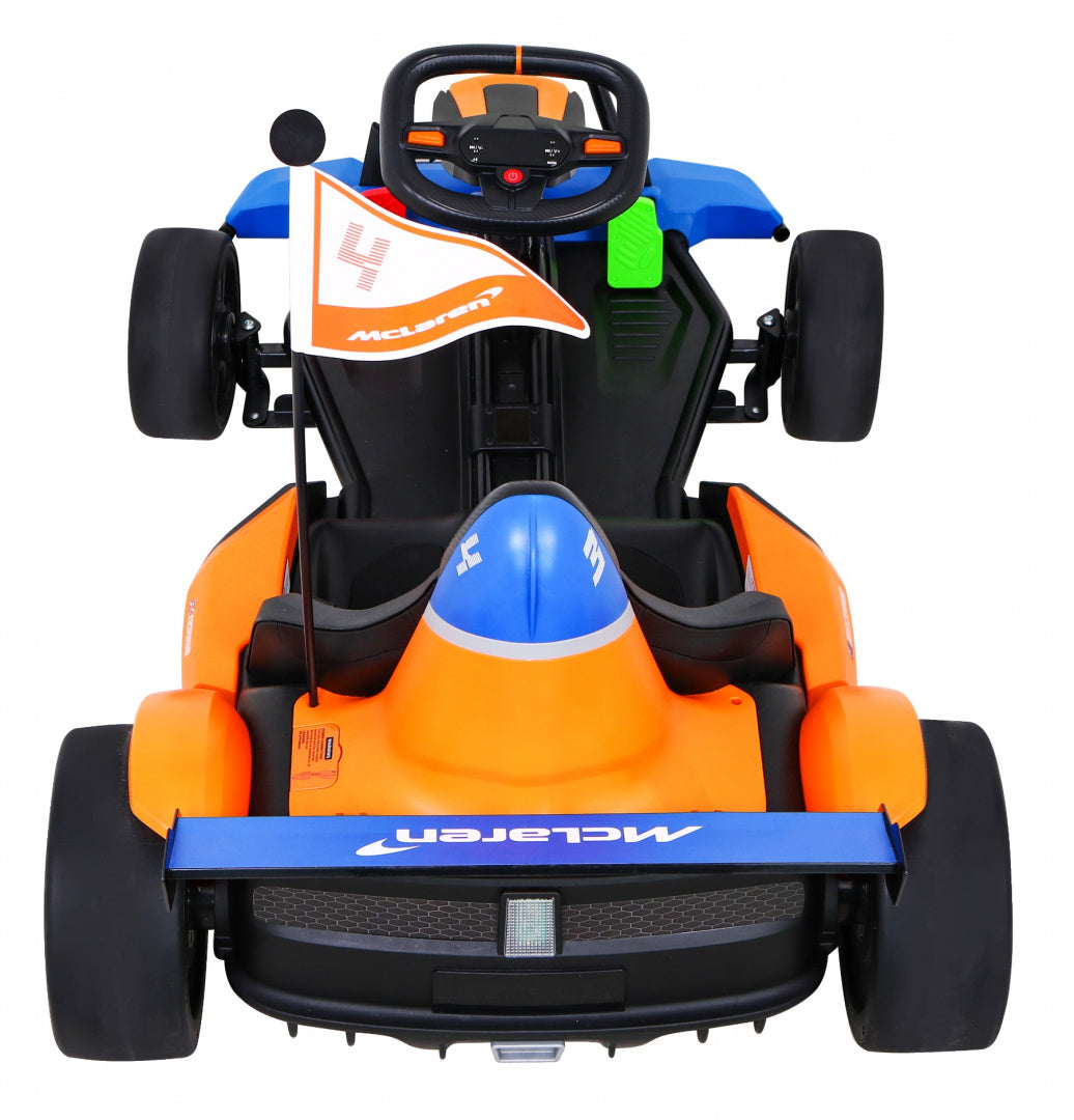 Licencirani Go-kart na akumulator McLaren Drift - narančasti