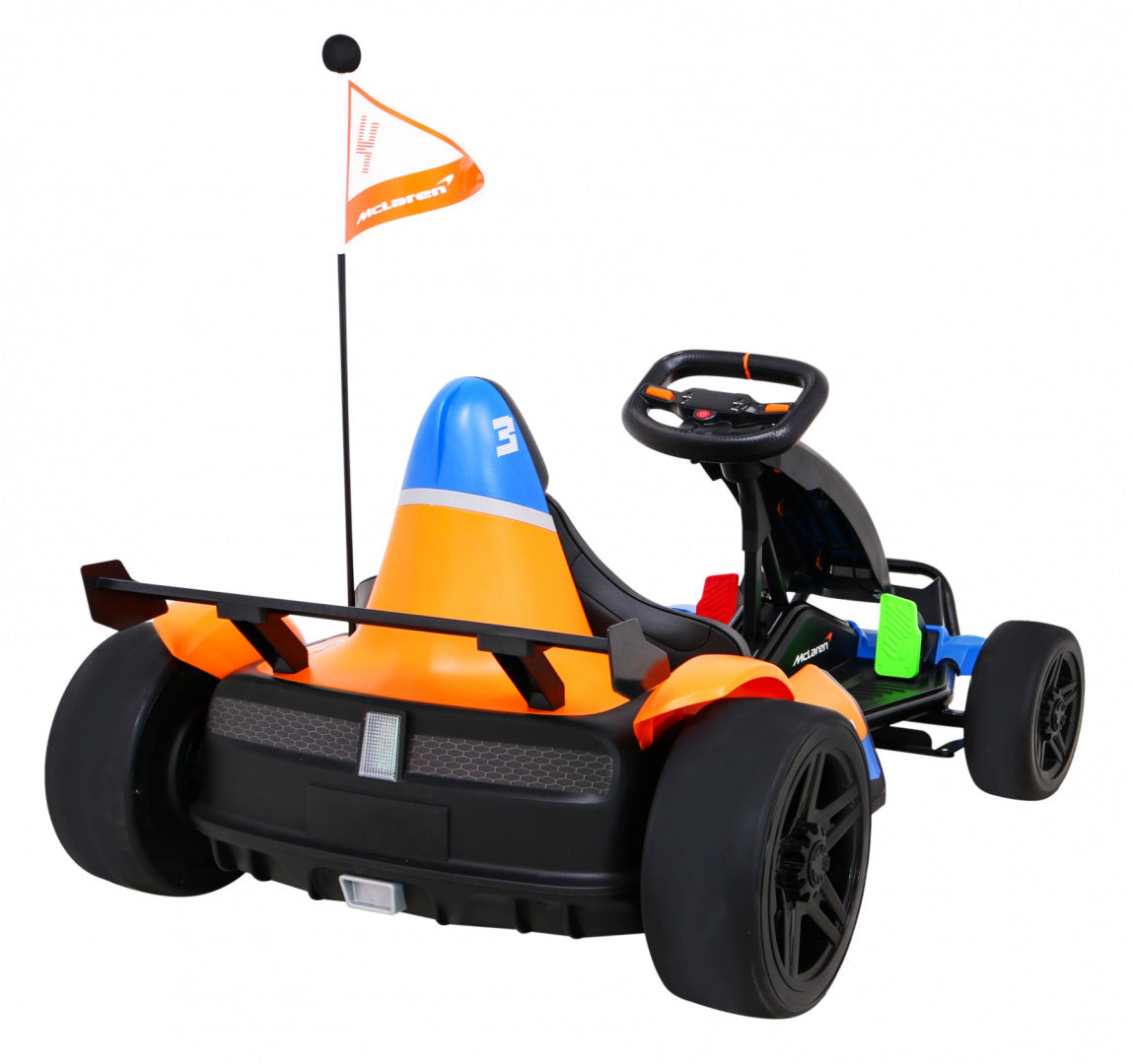 Licencirani Go-kart na akumulator McLaren Drift - narančasti