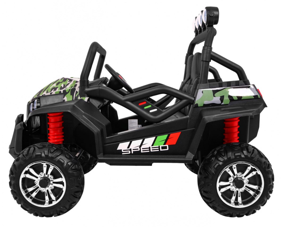 Buggy na akumulator Grand 4x4 LIFT STRONG - dvosjed - moro