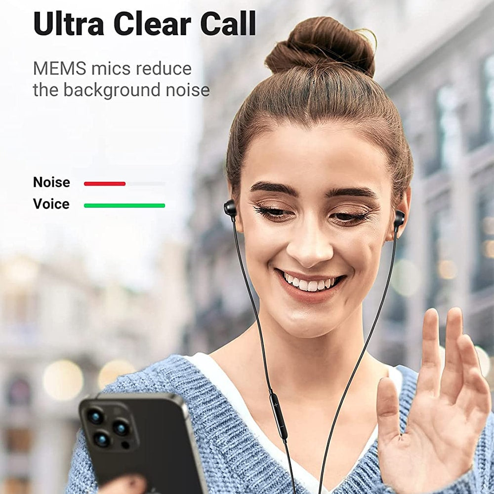 Ugreen - Stereo sluchátka (30631) - Do uší s konektorem MFI Lightning - černá