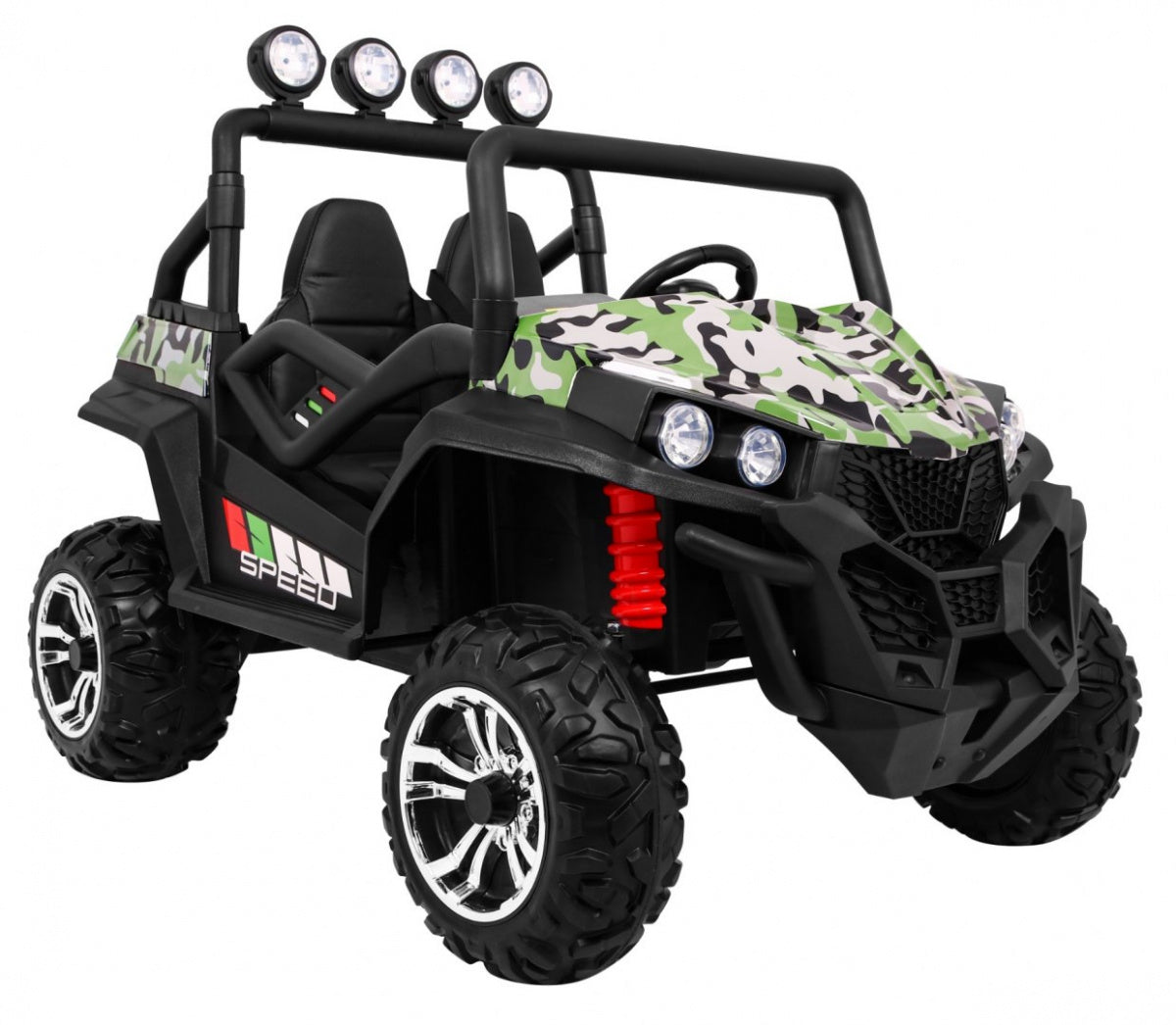 Buggy na akumulator Grand 4x4 LIFT STRONG - dvosjed - moro