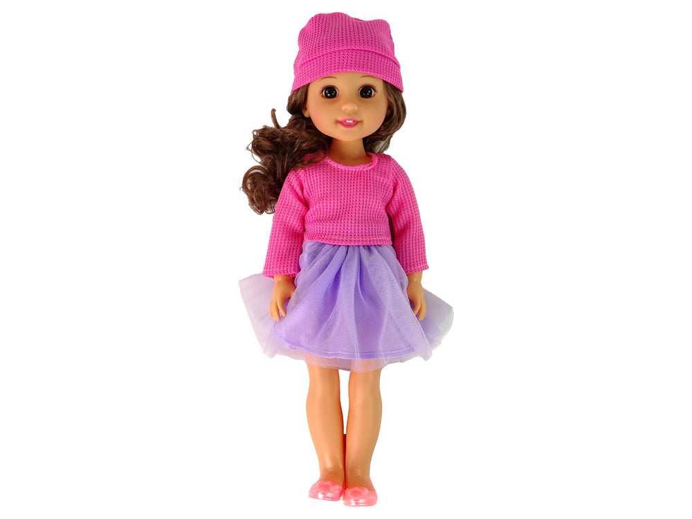 Lutka za igru djevojčica smeđe kose - 35 cm