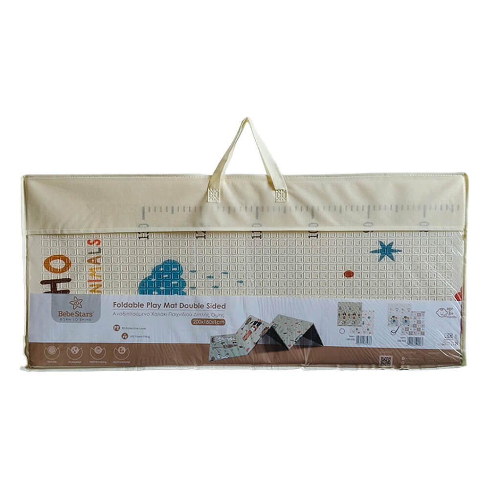 BEBESTARS Oboustranná podložka na hraní BOHO 180x200