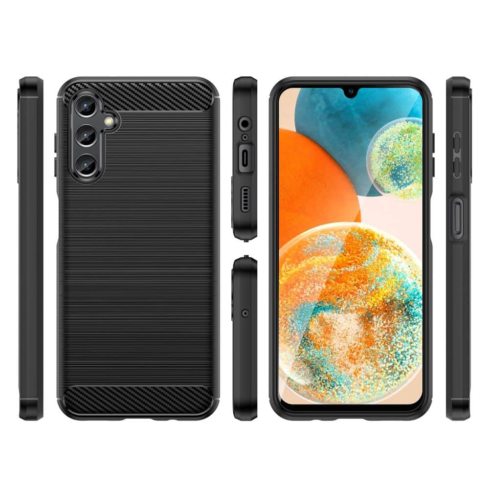 TECH-PROTECT TPUCARBON POUZDRO PRO SAMSUNG GALAXY A14 4G/ 5G ČERNÉ