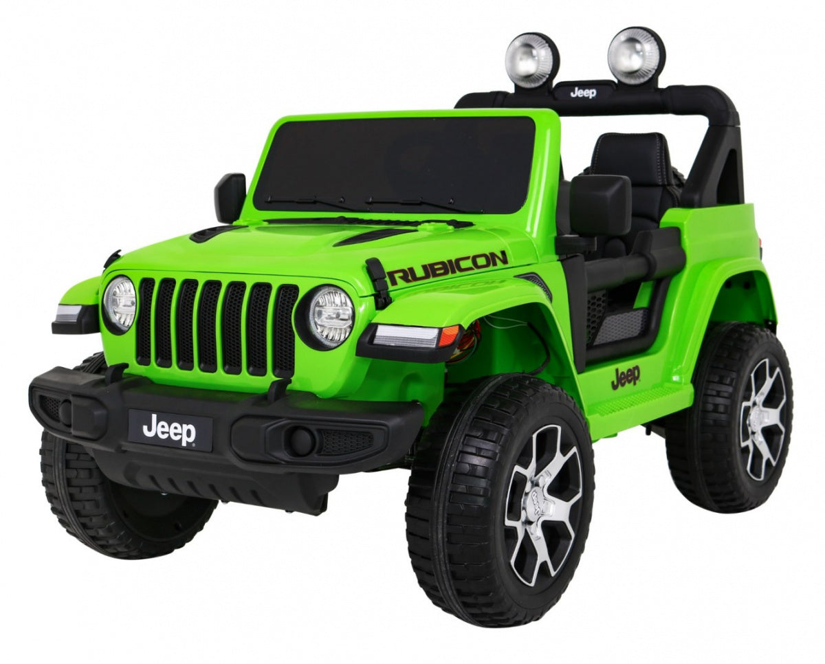 Licencirani auto na akumulator Jeep Wrangler Rubicon 4x4 - Zeleni