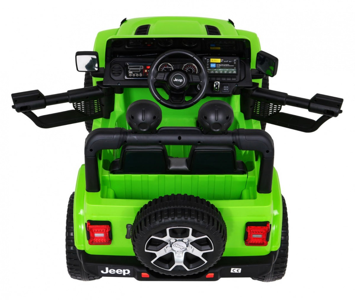 Licencirani auto na akumulator Jeep Wrangler Rubicon 4x4 - Zeleni