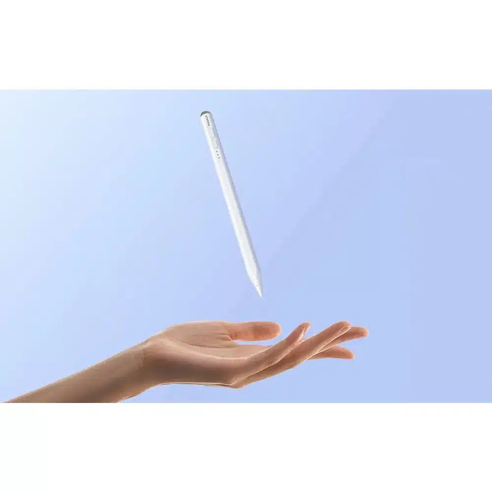 BASEUS kapacitní stylus Writing LED (aktivní/pasivní verze + kabel Type-C na Type-C) 130 mAh bílý
