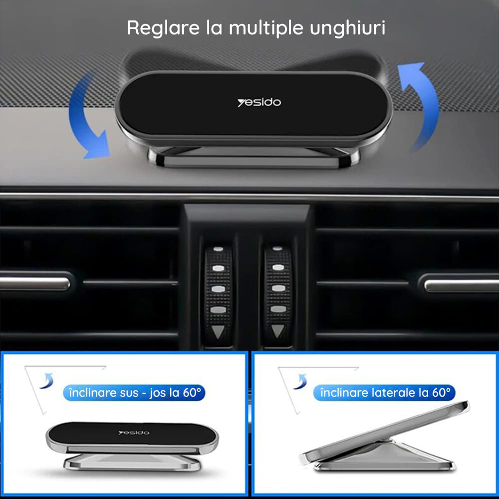 Yesido - Držač za automobil (C82) - Magnetski držač, kut rotacije od 360°, višenamjenske značajke