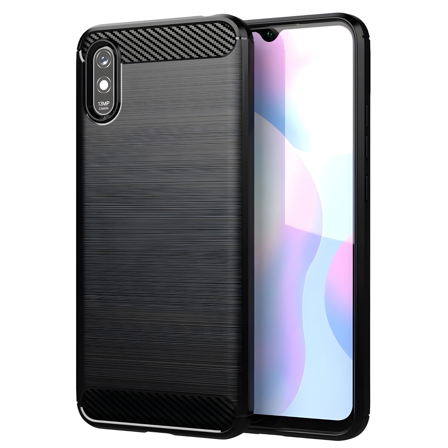 Futrola Carbon Shield TPU za Xiaomi Redmi 9A - Crna KP9441