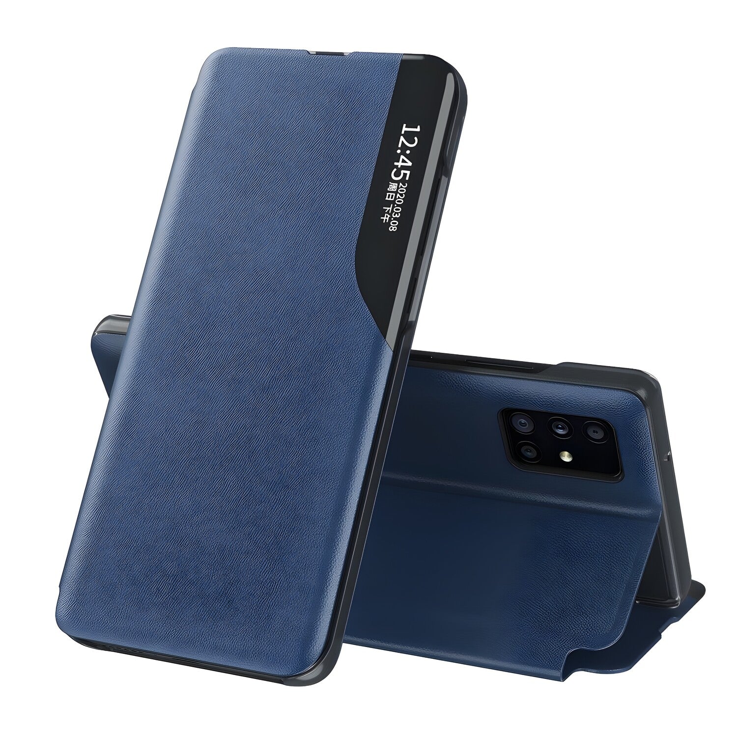 Elegantna knjižna futrola View Case za Huawei P40 - Plava KP9685