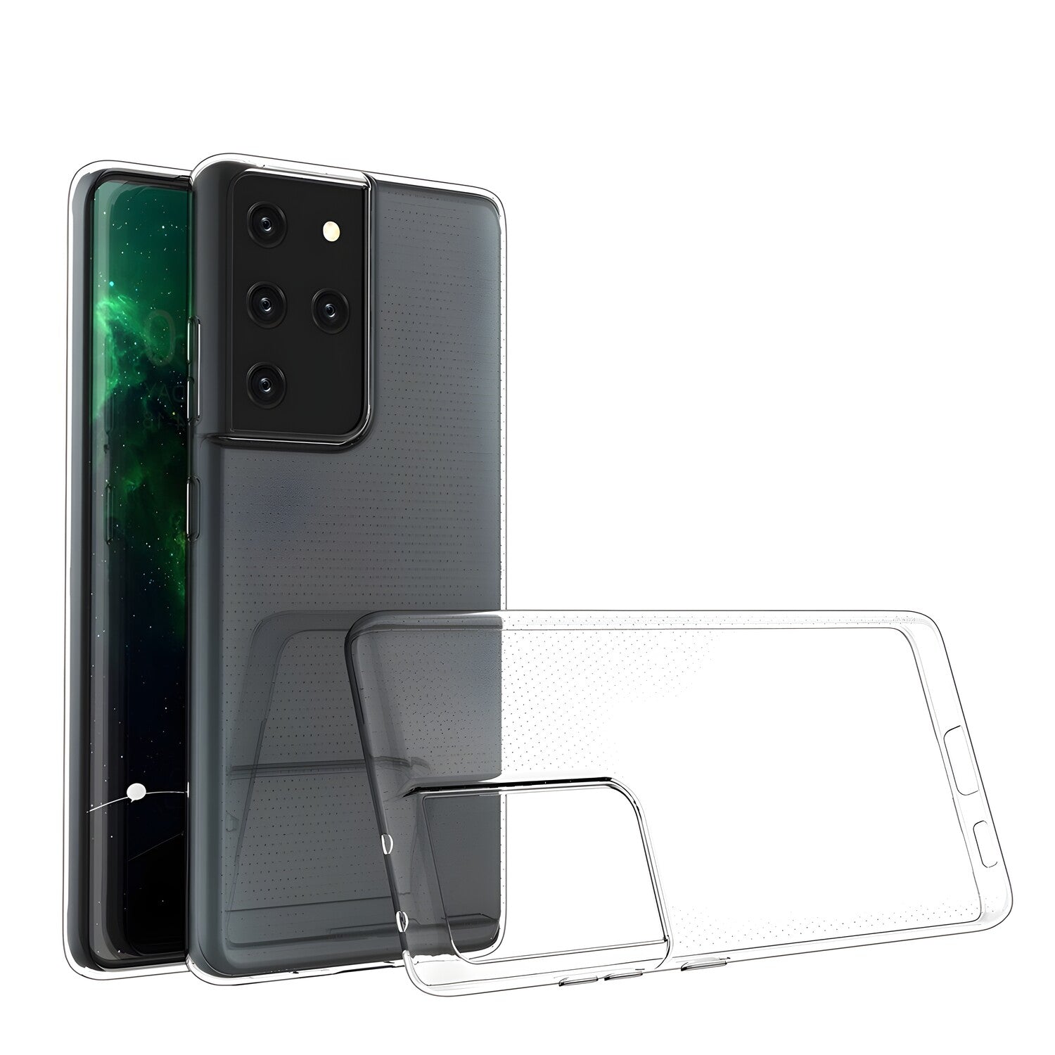 Przezračno zaštitno kućište za Samsung Galaxy S21 Ultra 5G - Prozirna KP9949