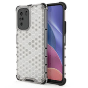 Honeycomb pancirna futrola sa silikonskim okvirom za Xiaomi Poco F3/Redmi K40/Redmi K40 Pro/Redmi K40 Pro+ - Prozirna KP10023
