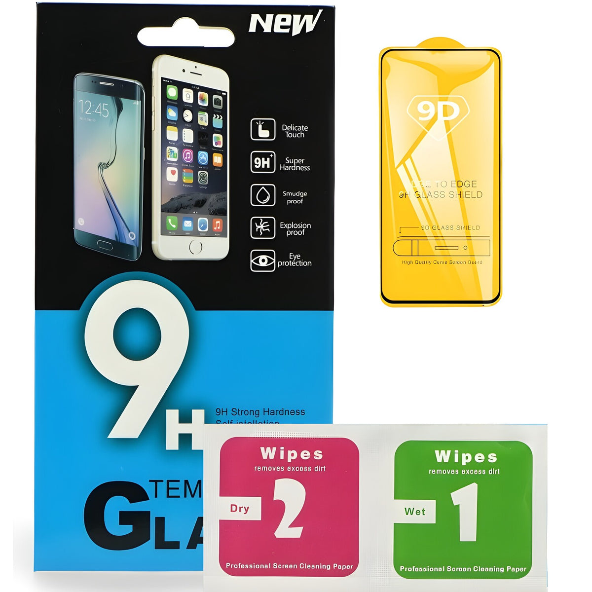 9D zaštitno staklo Fenix za Realme 7 - Crna KP16264